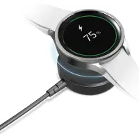 SBS TECHGSAMWATCH oplader voor mobiele apparatuur Smartwatch Wit USB Draadloos opladen Binnen