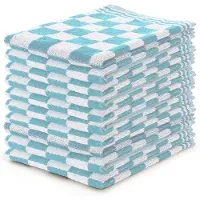 Linnick Keukendoekset Blok 50x50cm - ice blue - set van 10