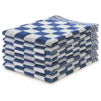 Linnick Keukendoekset Blok 50x50cm - blauw - set van 6