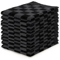 Linnick Keukendoekset Blok 50x50cm - zwart - set van 10