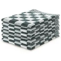 Linnick Keukendoekset Blok 50x50cm - donker groen - set van 6