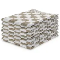 Linnick Keukendoekset Blok 50x50cm - zand - set van 6