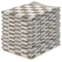 Linnick Keukendoekset Blok 50x50cm - zand - set van 10