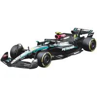 Bburago Mercedes-Benz Amg - Modelauto - Schaal 1:43 - Zilver/Zwart/Turquoise