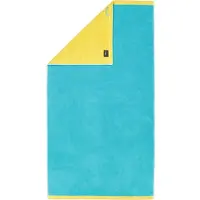 Cawö Douchelaken Lifestyle Splash Reversible Turquoise/Apricot