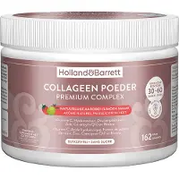Holland & Barrett 1+1 gratis | Collageen Poeder Premium Complex Natuurlijke Aardbei-/Limoensmaak - 171 gram