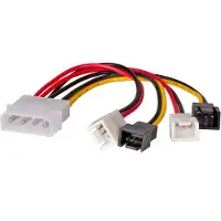 Akyga Molex-Adapterkabel Voor Pc-Voeding 2X3-Pins 12V 2X3-Pins 5V