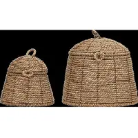 House Doctor Rama opbergmand met deksel 2-pack Natuur