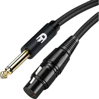 Drivv. Premium XLR Kabel - XLR female naar 6.35 mm Jack Male - Stereo Jack - 3 meter
