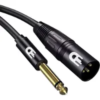 Drivv. Premium XLR Kabel - XLR Male naar 6.35 mm Jack Male - Stereo Jack - 2 meter