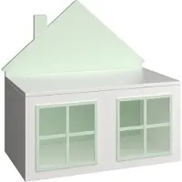 En.casa Speelgoedkist Vipsali 56x60x33 cm mintgroen en wit []