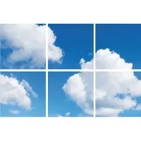 ELP Onderdeel | FOTOPRINT AFBEELDING WOLK | VERDEELD OVER 6 PANELEN | 595 X 595 MM | ELP80F60WOLK6ELP Onderdeel | fotoprint afbeelding wolk | verdeeld over 6 panelen | 595 x 595 mm