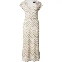 s.Oliver Black Label Jurk beige / camel / zilver / wit