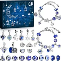 Equivera Adventskalender 2024 - Sieraden voor Meisjes en Vrouwen - Tienermeisjes Kerstcadeaus - Perfect voor Dochter, Vriendin of Vrouw - Inclusief Armband en Verrassingen - Kerst Adventskalender
