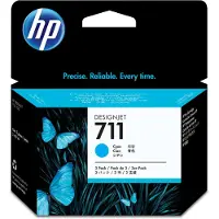 HP Inktcartridge 711 (CZ134A) Cyaan Multipack