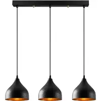 Opviq Hanglamp Tattoo 6211, dimbaar, zwart, Woon-/ Eetkamer, metaal, Marokkaans / oosters, hanglamp