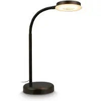 Briloner Megg – Bureaulamp led – tafellamp met warm wit licht – dimbaar tafellampje met touchbediening – thuiskantoor – h.: 40cm – zwart