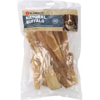 Flamingo Dubbelpakken:: 2 x 400g (25cm) natuurlijke snack buffelhuid hondensnacks