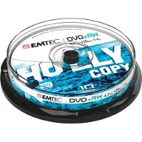 Emtec DVD+RW rewritable 10 stuks in cakebox