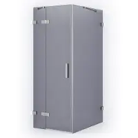 Maxaro Diamond Douchecabine | 90x90 cm Rvs Rookglas Draaideur Vierkant