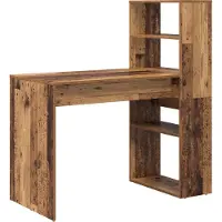 vidaXL Bureau Oud Hout Bewerkt hout 113 x 54 x 120 cm