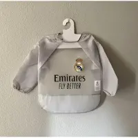 Interbaby REAL MADRID - slab met lange mouwen - bib long sleeves grey grijs