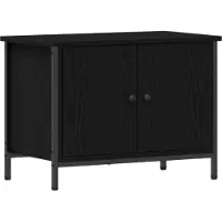 vidaXL TV Kast 60 x 35 x 45 cm Zwart Eiken Bewerkt hout