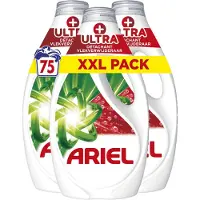 Ariel Vloeibaar Wasmiddel + Ultra Vlekverwijderaar 75 Wasbeurten 3375 Ml