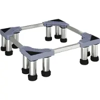 vidaXL Wasmachinebasis Grijs 67 x 67 x 21.5 cm Roestvrij staal