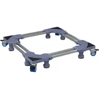 vidaXL Wasmachinebasis Grijs 67 x 67 x 12 cm Roestvrij staal