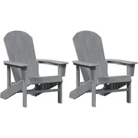 vidaXL Tuinstoel 2 st Lichtgrijs Polyetheen