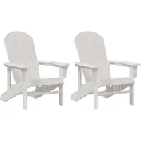 vidaXL Tuinstoel 2 pcs Wit 82 x 74 x 92 cm Polyetheen