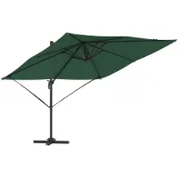 vidaXL Roma Parasol Groen 286 x 284 x 265 cm Aluminium en Polyester