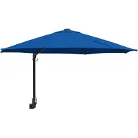 vidaXL Tuinparasol 248 x 248 x 148 cm Polyester en Staal Azuurblauw