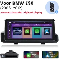 Junsun 10.25“ Linux Carplay Autoradio Idrive Geschikt voor BMW E90 E91 E92 2004-2012 GPS Navi USB BT + CAM
