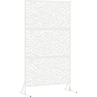 vidaXL Privacyscherm 100 x 50 x 180 cm Staal Wit