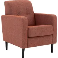 Goossens Fauteuil Hipp - Stof - Oranje