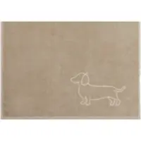 Cawö Gastendoek We love Dogs Companion Nature/Beige (Set van 6)