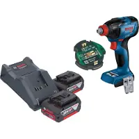 Bosch GDX 18V-210 C Professional accu-slagschroevendraaier 18 V 210 Nm borstelloos + 2x accu 4,0 Ah + oplader + GCY 42 Bluetooth-module