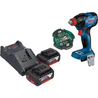 Bosch GDX 18V-210 C Professional accu-slagschroevendraaier 18 V 210 Nm borstelloos + 2x accu 5,0 Ah + oplader + GCY 42 Bluetooth-module