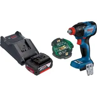Bosch GDX 18V-210 C Professional accu-slagschroevendraaier 18 V 210 Nm borstelloos + 1x accu 5,0 Ah + oplader + GCY 42 Bluetooth-module