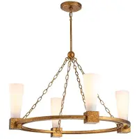 Elstead Lighting LED Kroonluchter | 4X E27 Max 40W | Distressed Gold
