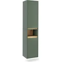 Vicco Viola Hoge kast – 38 x 170 cm met 2 deuren Groen/Kunstzinnig