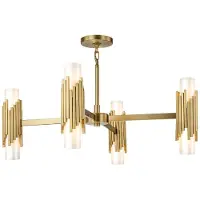 Elstead Lighting LED Kroonluchter | 8X E27 Max 40W | Aged Brass