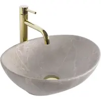 REA Opzetwastafel Sofia Beige Matt