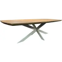 AVH-Collectie Lido dining tuintafel 240x110xH75 cm acacia blad natural sand