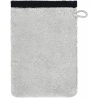 Cawö Washandje Lifestyle Splash Reversible Platinum/Black (Set van 6)