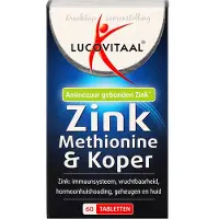 Lucovitaal Supplementen - Zink Methionine & Koper - 60 tabletten