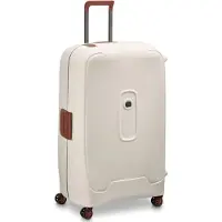 Delsey Moncey 82 cm Extra Grote Harde Reiskoffer – 116 Liter – 3-Puntssluiting – TSA Slot – Waterbestendig – 4 Dubbele Wielen – Angora - Creme