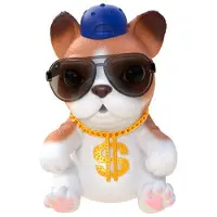 Moose OMG Have Talent bulldog speelgoed - 10 cm- Interactief robot dier
